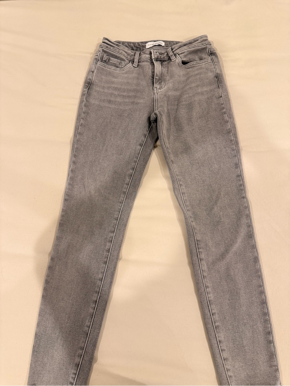 Slim High-Rise Women’s Jeans in Gray - Flying Monkey